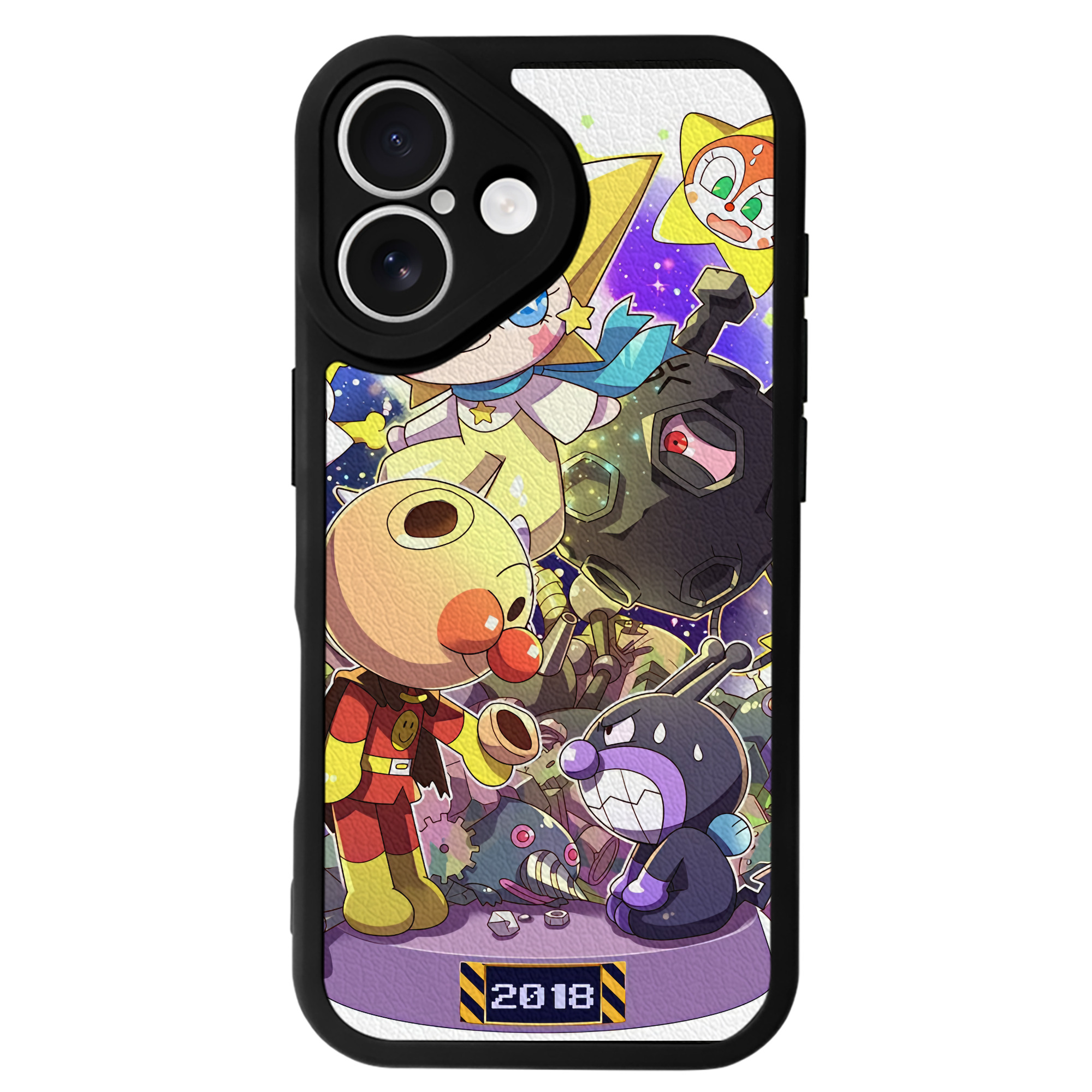 （画像用） アンパンマン Anpanman 【iPhone 16シリーズ対応】シリコンスマホケース（レザー調） 材質：シリコン